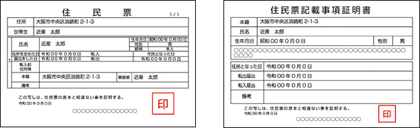 顔写真なし書類